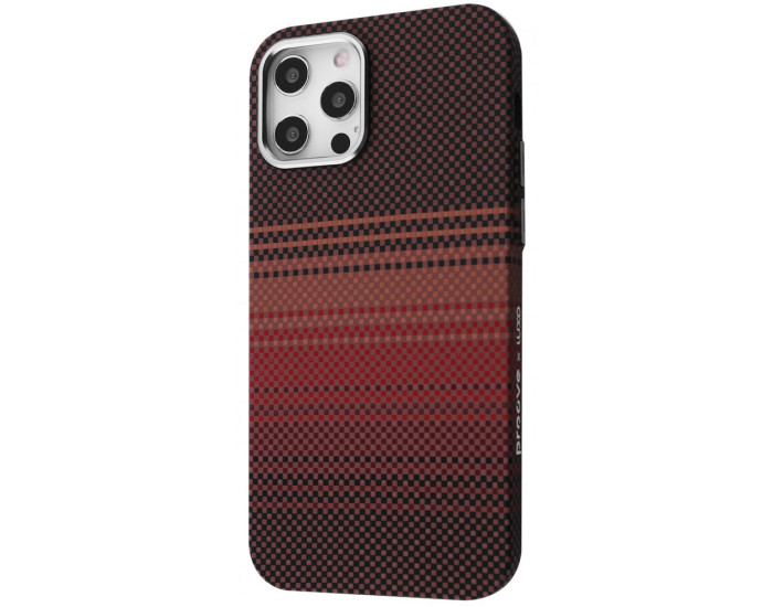 Чехол-силикон Proove Gleam Case with MagSafe Ring iPhone 12 Pro Max, Gold stripes