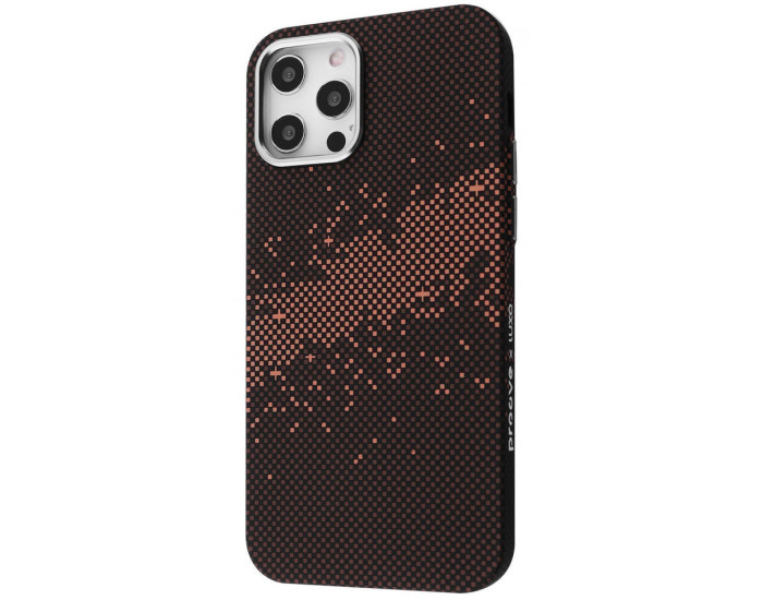 Чехол-силикон Proove Gleam Case with MagSafe Ring iPhone 12 Pro Max, Milky way