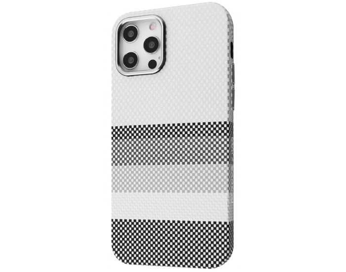 Чехол-силикон Proove Gleam Case with MagSafe Ring iPhone 12 Pro Max, White borders