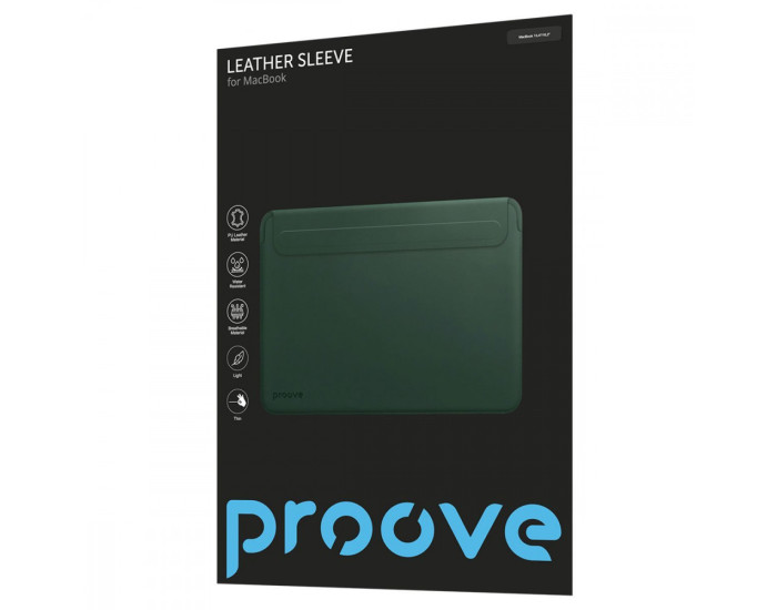 Чехол-конверт Proove Leather Sleeve MacBook 15,4"/16,2", коричневый