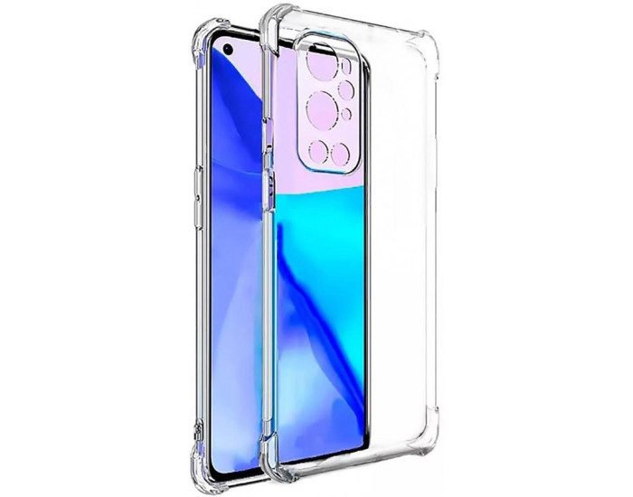 Чехол-силикон Getman Ease logo усиленные углы OnePlus 9, прозрачный