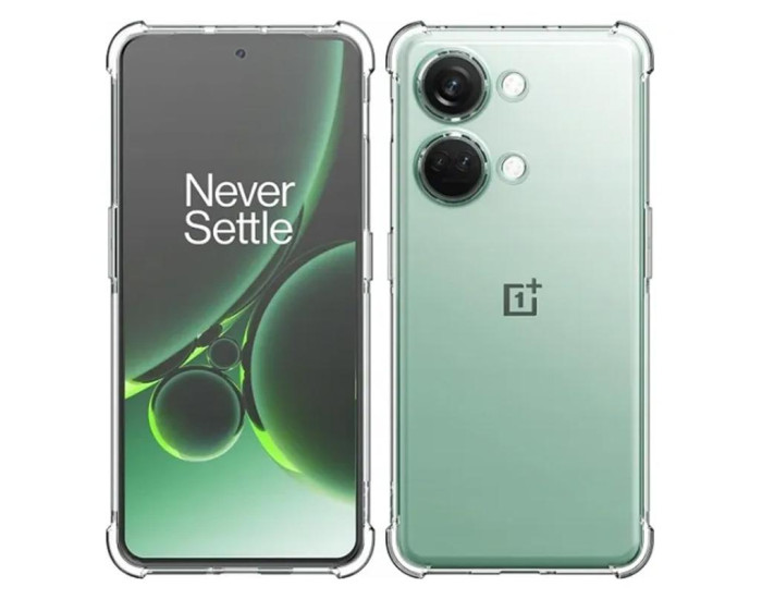 Чехол-силикон Getman Ease logo усиленные углы OnePlus Nord 3, прозрачный