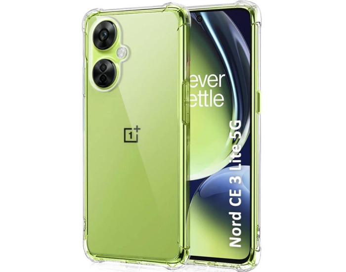 Чехол-силикон Getman Ease logo усиленные углы OnePlus Nord CE 3 Lite, прозрачный