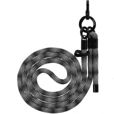 Шнурок Proove Twist Spiral Cross-Body Strap, черный/серебристый