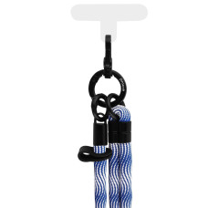 Шнурок Proove Twist Spiral Cross-Body Strap, черный/серебристый
