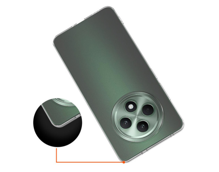 Чохол-силікон Epic Transparent 1,5mm Full Camera Oppo Reno 12F, Прозорий