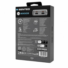 Портативная батарея (Power Bank) Senteo Lithium 2 (PS2-02) 20000mAh, 22.5W fast charging with cable Version_1, темно-серый