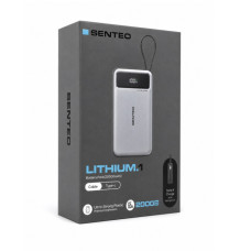Портативная батарея (Power Bank) Senteo Lithium 1 (PS-01) 20000mAh, 65W fast charging with cable Version_1, темно-серый