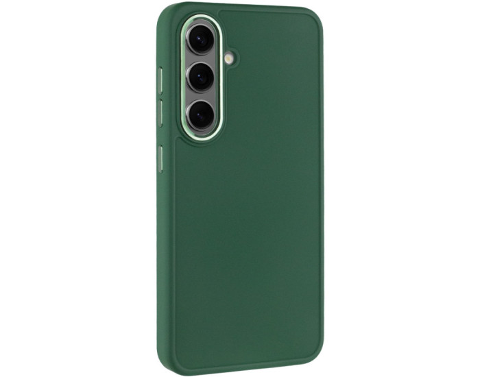 Чехол-силикон Bonbon Metal Style Samsung S23 Plus S916, Dark green