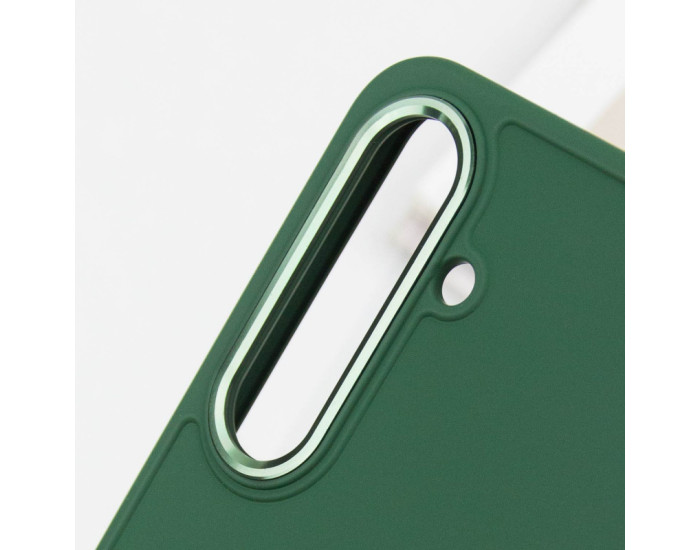 Чехол-силикон Bonbon Metal Style Samsung S23 Plus S916, Dark green