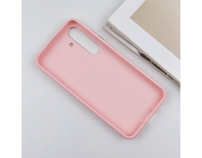 Чехол-силикон Bonbon Metal Style Samsung S23 Plus S916, Light pink