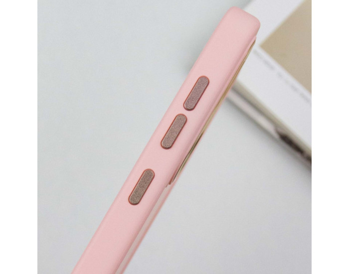 Чехол-силикон Bonbon Metal Style Samsung S23 Plus S916, Light pink