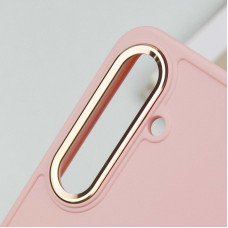 Чехол-силикон Bonbon Metal Style Samsung S23 Plus S916, Light pink