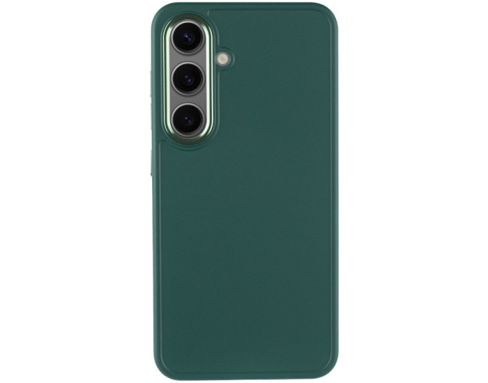 Чехол-силикон Bonbon Metal Style Samsung S23 S911, Pine green