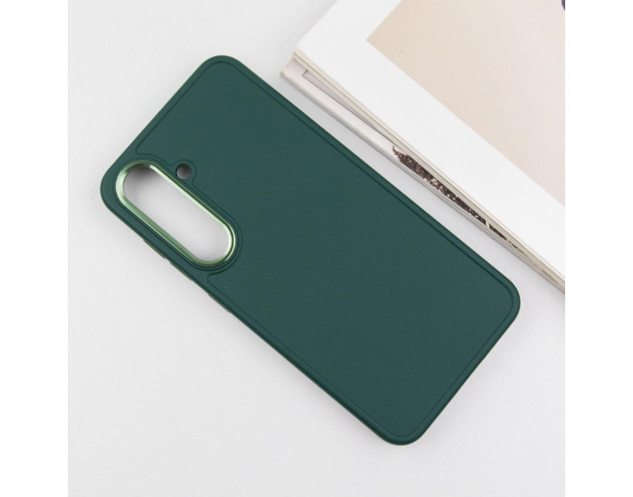 Чехол-силикон Bonbon Metal Style Samsung S23 S911, Pine green