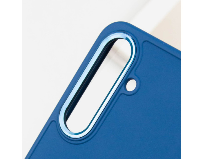 Чехол-силикон Bonbon Metal Style Samsung S23 Plus S916, Denim blue