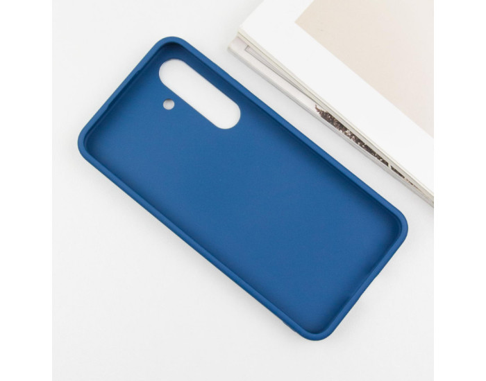 Чехол-силикон Bonbon Metal Style Samsung S23 S911, Denim blue