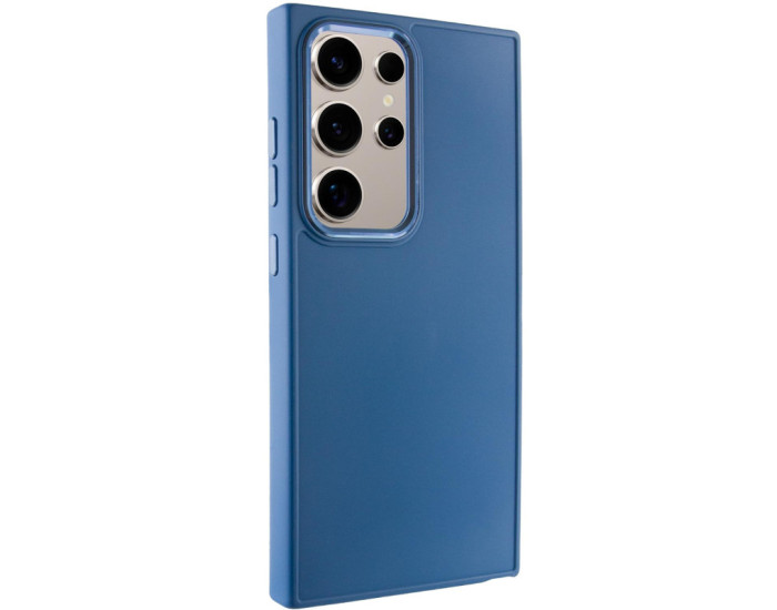 Чехол-силикон Bonbon Metal Style Samsung S23 Ultra S918B, Denim blue