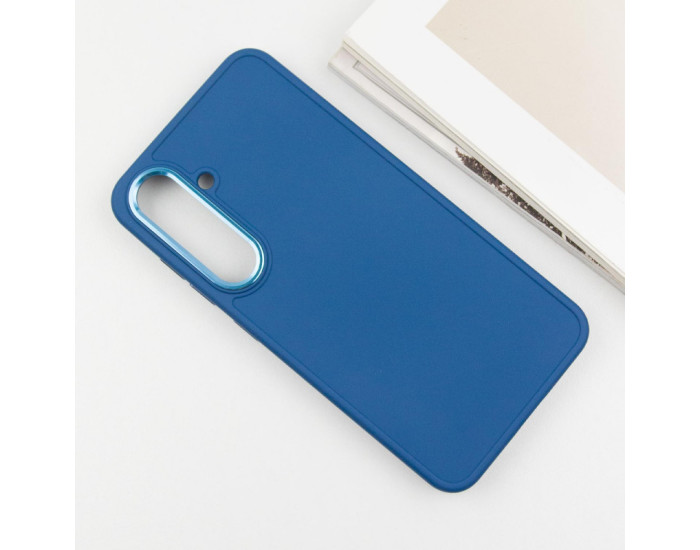 Чехол-силикон Bonbon Metal Style Samsung S24 /S25, Denim blue