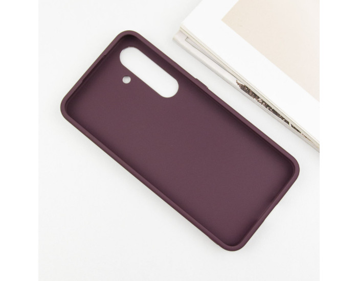 Чехол-силикон Bonbon Metal Style Samsung S24 Plus /S25 Plus, Plum