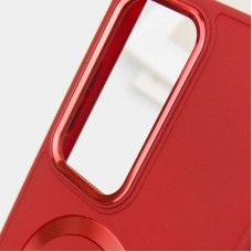 Чехол-силикон Bonbon Metal Style with MagSafe Samsung S24 Ultra, Red