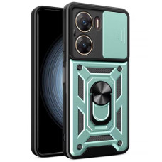 Чехол-Ударопрочный Camshield Serge Ring Magnet Xiaomi Poco X7 Pro, зеленый