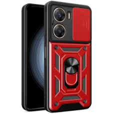 Чехол-Ударопрочный Camshield Serge Ring Magnet Xiaomi Poco X7 Pro, красный