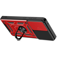 Чехол-Ударопрочный Camshield Serge Ring Magnet Xiaomi Poco X7 Pro, красный