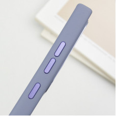 Чехол-силикон Bonbon Metal Style with MagSafe Samsung S24 Ultra ( Серый / Lavander)