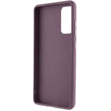 Чехол-силикон Bonbon Metal Style with MagSafe Samsung Galaxy S23 FE (Бордовый / Plum)