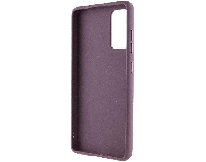 Чехол-силикон Bonbon Metal Style with MagSafe Samsung Galaxy S23 FE (Бордовый / Plum)