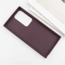 Чехол-силикон Bonbon Metal Style with MagSafe Samsung S24 Ultra (Бордовый / Plum)