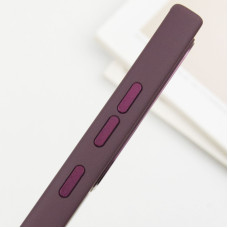 Чехол-силикон Bonbon Metal Style with MagSafe Samsung S24 Ultra (Бордовый / Plum)