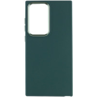 Чехол-силикон Bonbon Metal Style Samsung S24 Ultra, Pine green