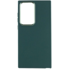 Чехол-силикон Bonbon Metal Style Samsung S24 Ultra, Pine green