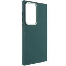 Чехол-силикон Bonbon Metal Style Samsung S24 Ultra, Pine green