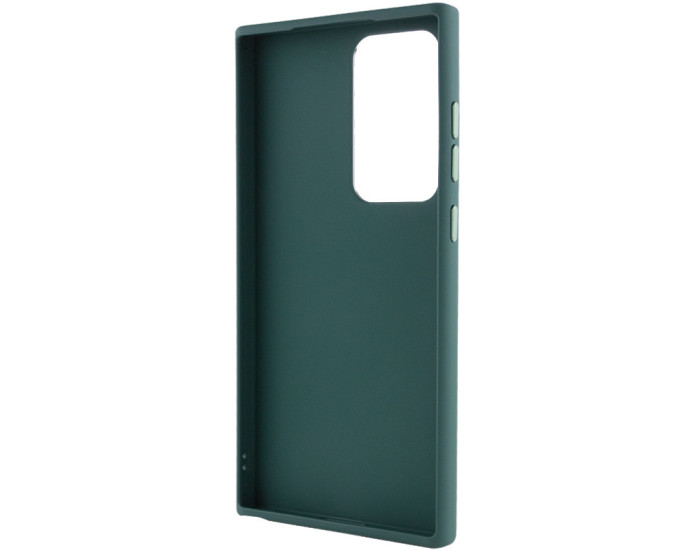 Чехол-силикон Bonbon Metal Style Samsung S24 Ultra, Pine green