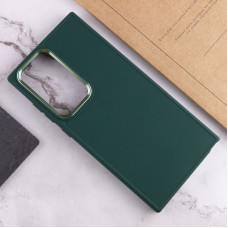 Чехол-силикон Bonbon Metal Style Samsung S24 Ultra, Pine green