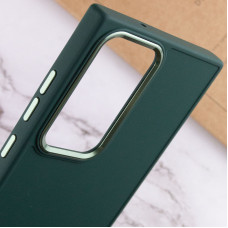 Чехол-силикон Bonbon Metal Style Samsung S24 Ultra, Pine green