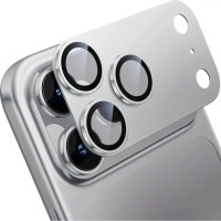 Захисне Скло Camera Full AR+AF на камеру iPhone 17 Pro Max, сріблясте