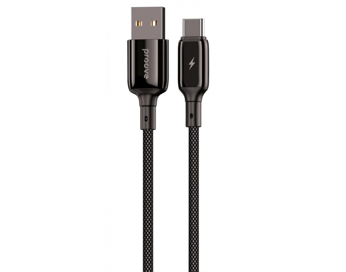 Кабель Proove Dense Metal USB to Type-C (3A/2m) черный