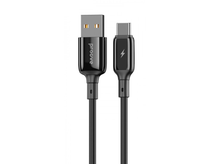 Кабель Proove Flex Metal USB to Type-C (3A/1m) черный