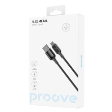 Кабель Proove Flex Metal USB to Type-C (3A/1m) черный