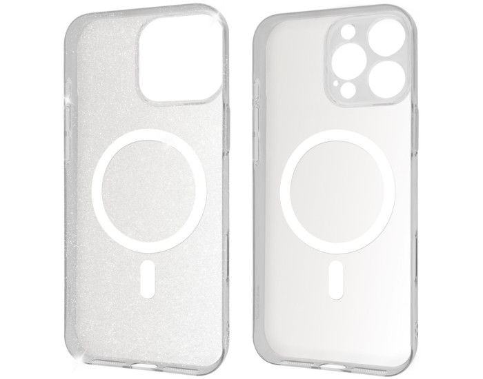 Чехол-силикон Proove Crystal Case with MagSafe Ring iPhone 14 Pro Max, прозрачный