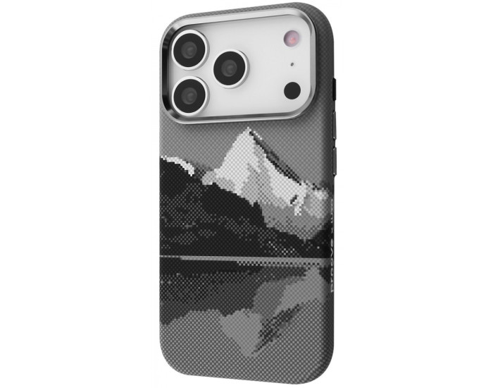 Чехол-силикон Proove Gleam Case with MagSafe Ring iPhone 17 Pro, Silver peak