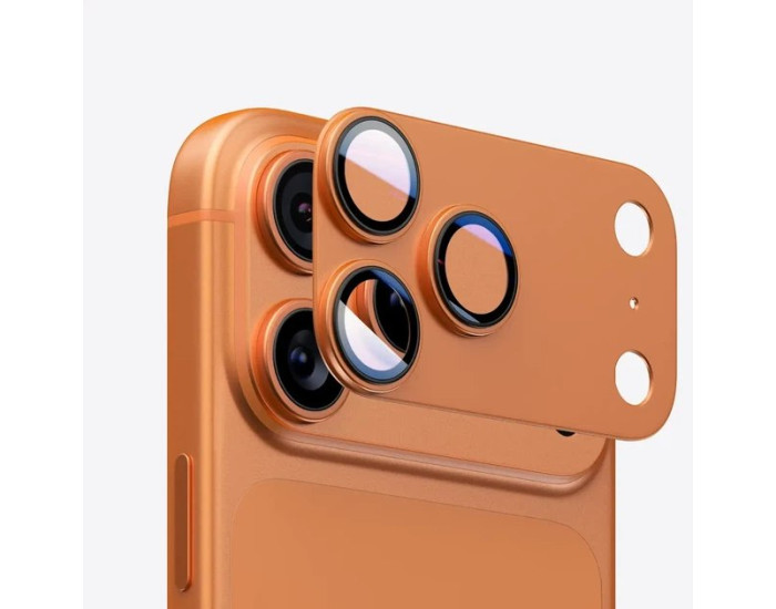 Защитное стекло Camera Full AR+AF на камеру iPhone 17 Pro Max, оранжевое