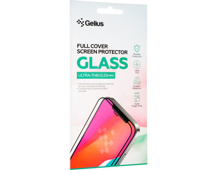 Защитное стекло Gelius Full Cover Ultra-Thin 0.25mm Xiaomi Redmi Note 14 Pro Plus 5G, Black