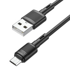 Кабель USB Hoco X53 Ange silicone charging USB for Micro (2,4A/1m) Black
