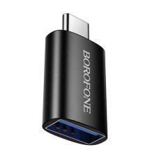 Переходник OTG Borofone BV26C Type-C to USB3.0, черный