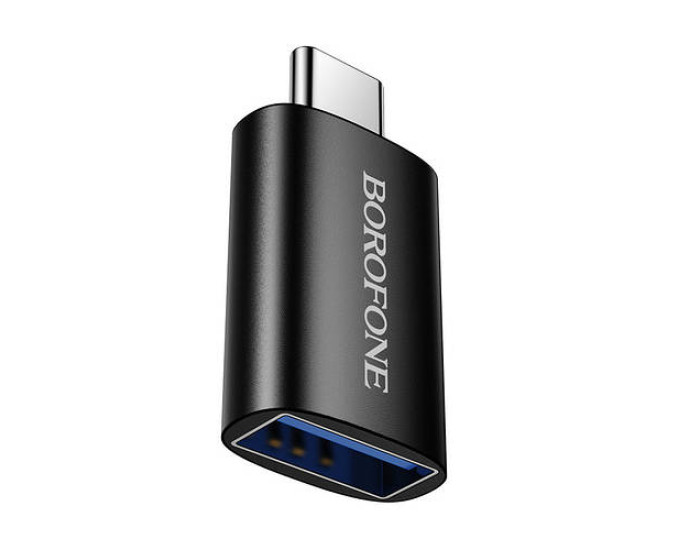 Переходник OTG Borofone BV26C Type-C to USB3.0, черный
